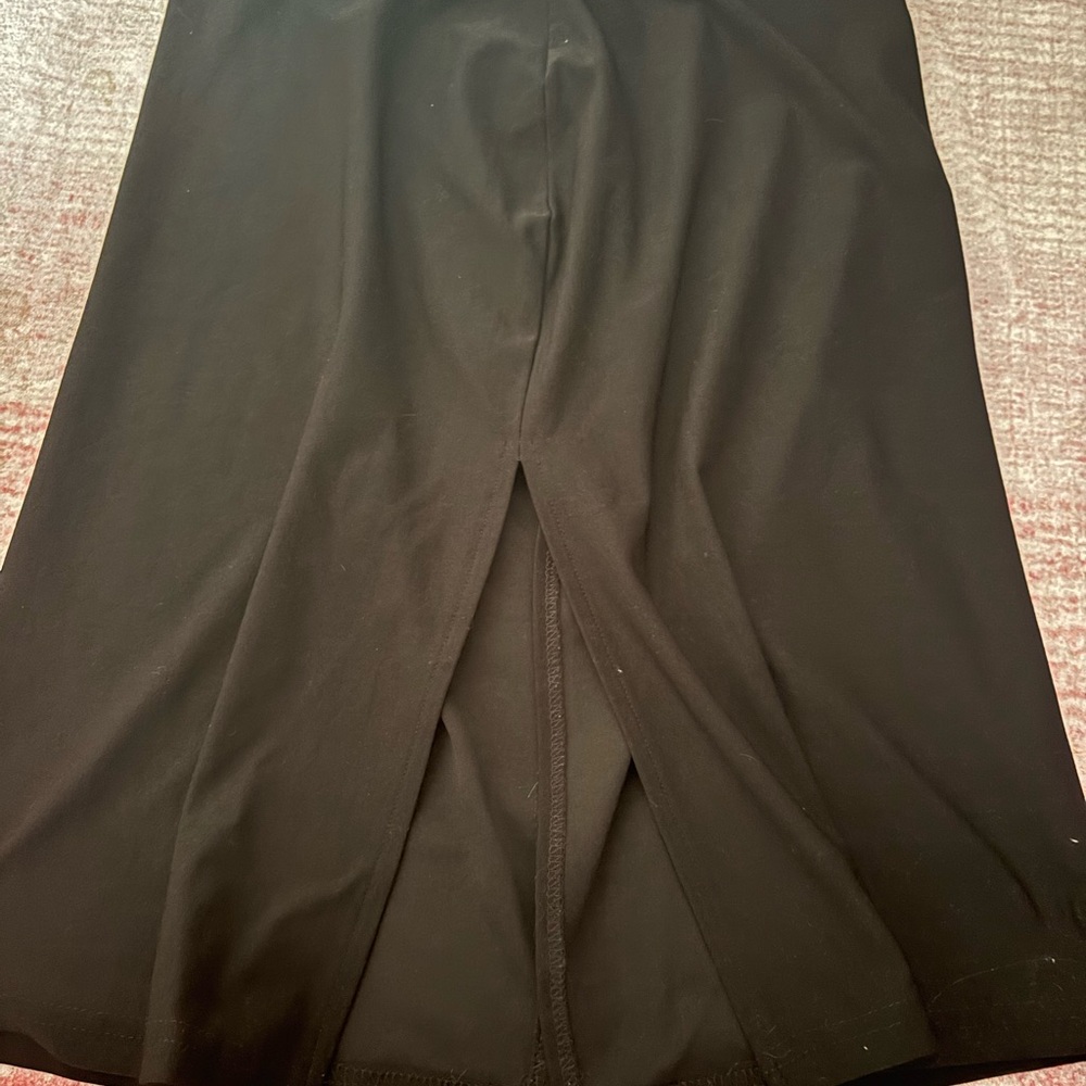 Mandee Classic Black Midi Skirt
